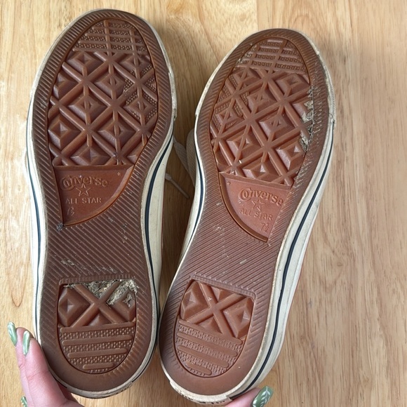 Converse All Star Converse Skateboarding Low Top Mens 7.5 Womens 9.5 Off White - Picture 12 of 14